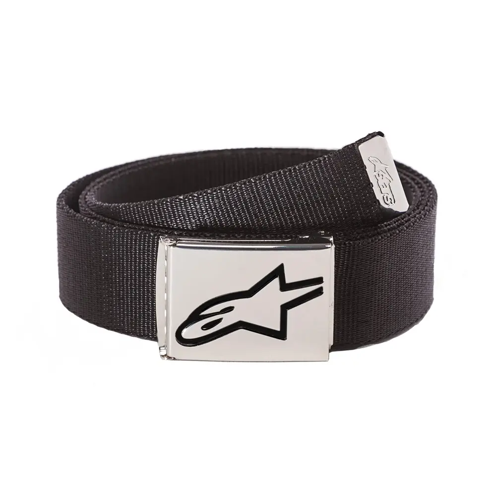 Ageless Web Belt Black/Chrome - One Size
