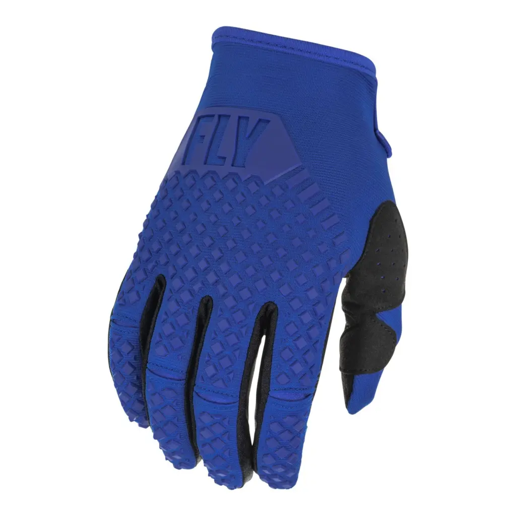 Fly Kinetic Blue Motocross Gloves