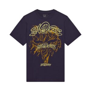 Fox Image Print Midweight Tee Plum Perfect - Image 2