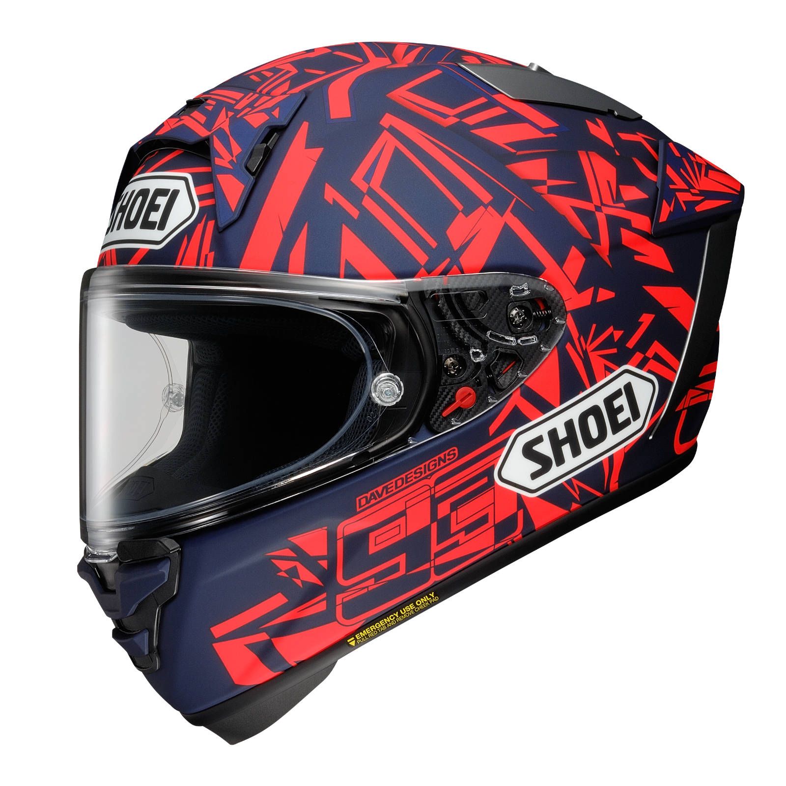 Shoei X-SPR Pro Marquez Dazzle TC10 Road Helmet - Image 1