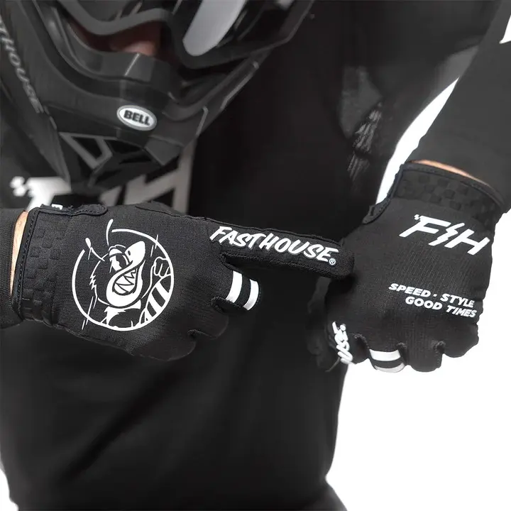 Fasthouse Youth Elrod OG Motocross Gloves Black