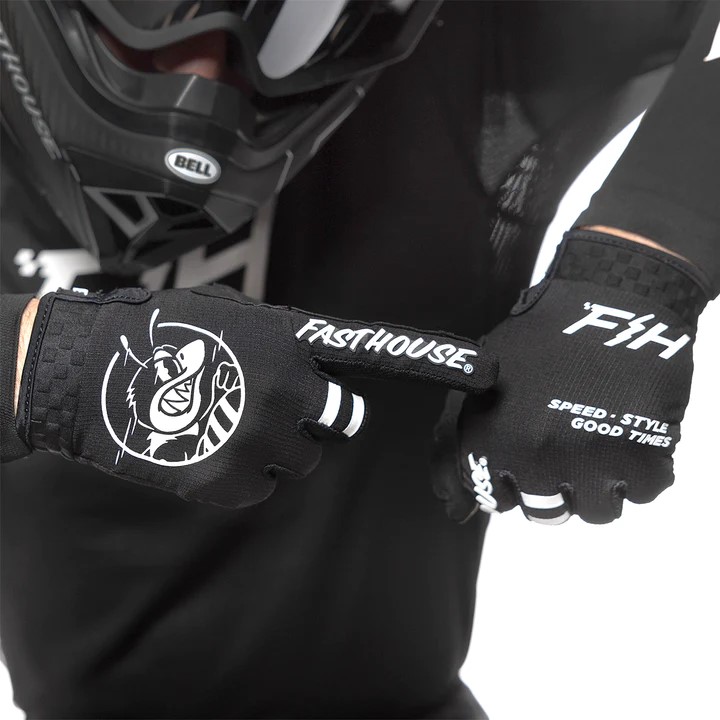 Fasthouse Youth Elrod OG Motocross Gloves Black - Image 4