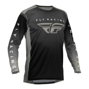Fly Lite Motocross Jeresy Youth Black/Grey - Image 1