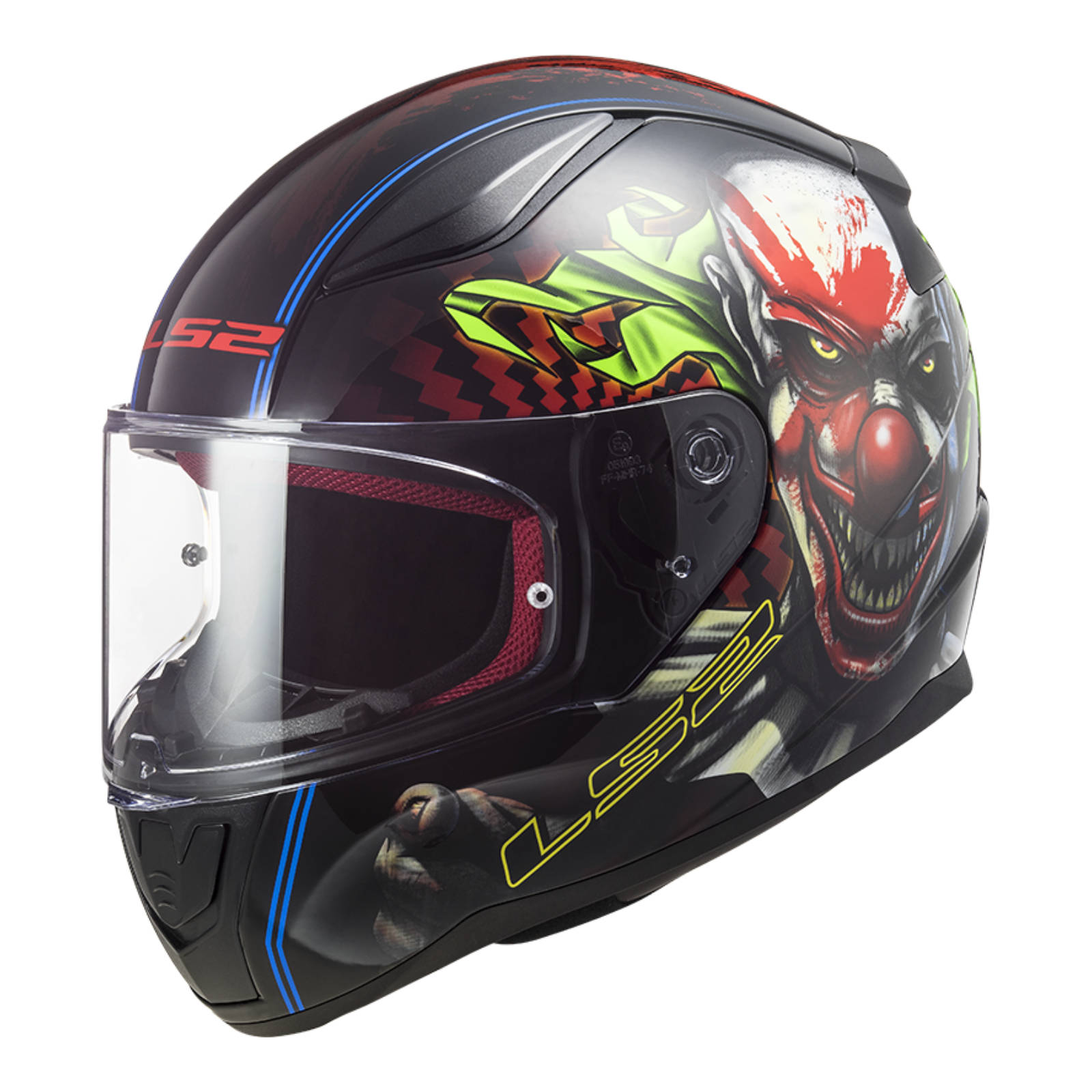 LS2 FF353 Rapid Happy Road Helmet Black / Red - Image 1