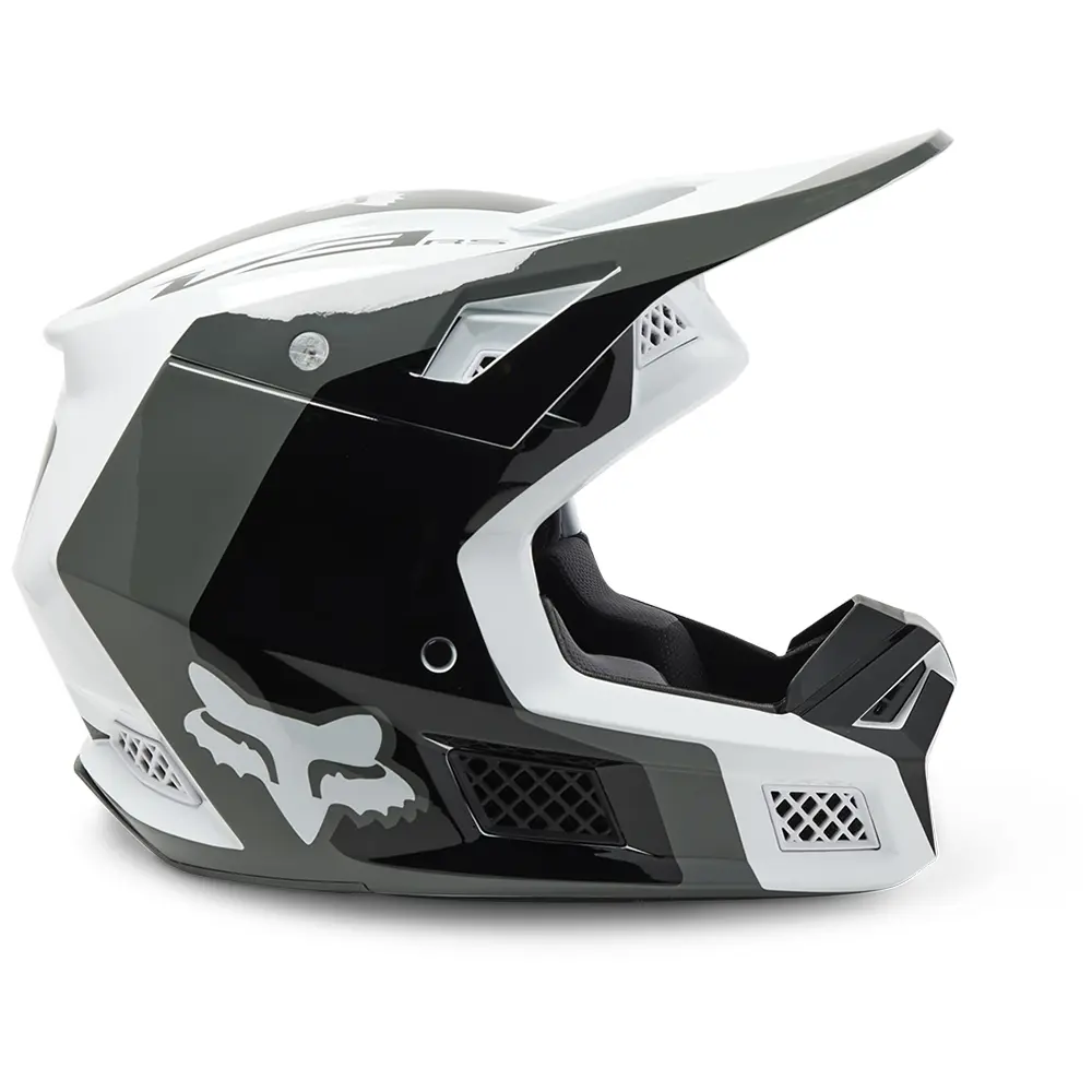 Fox V3 RS Efekt MIPS ECE Motocross Helmet Black/White