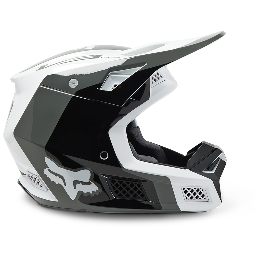 Fox V3 RS Efekt MIPS ECE Motocross Helmet Black/White - Image 2