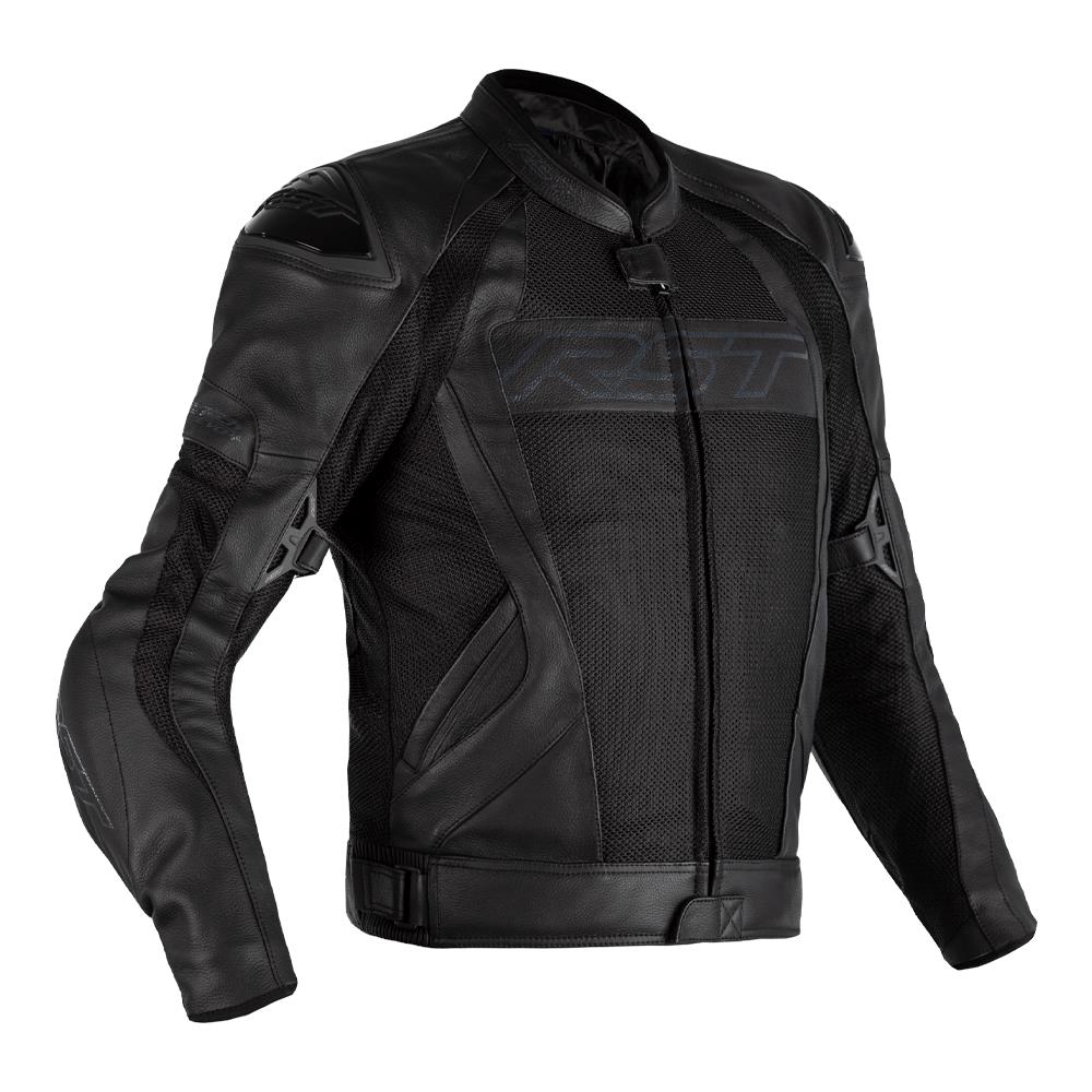 RST Tractech EVO 4 Mesh CE Leather Road Jacket Black - Image 1