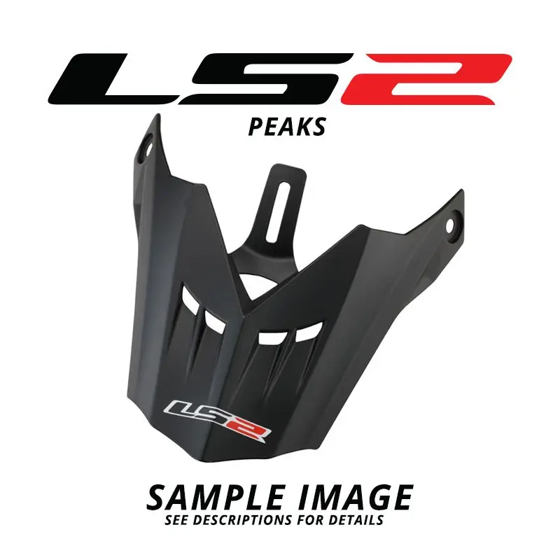 LS2 MX433 HIEP PEAK MAT BLK