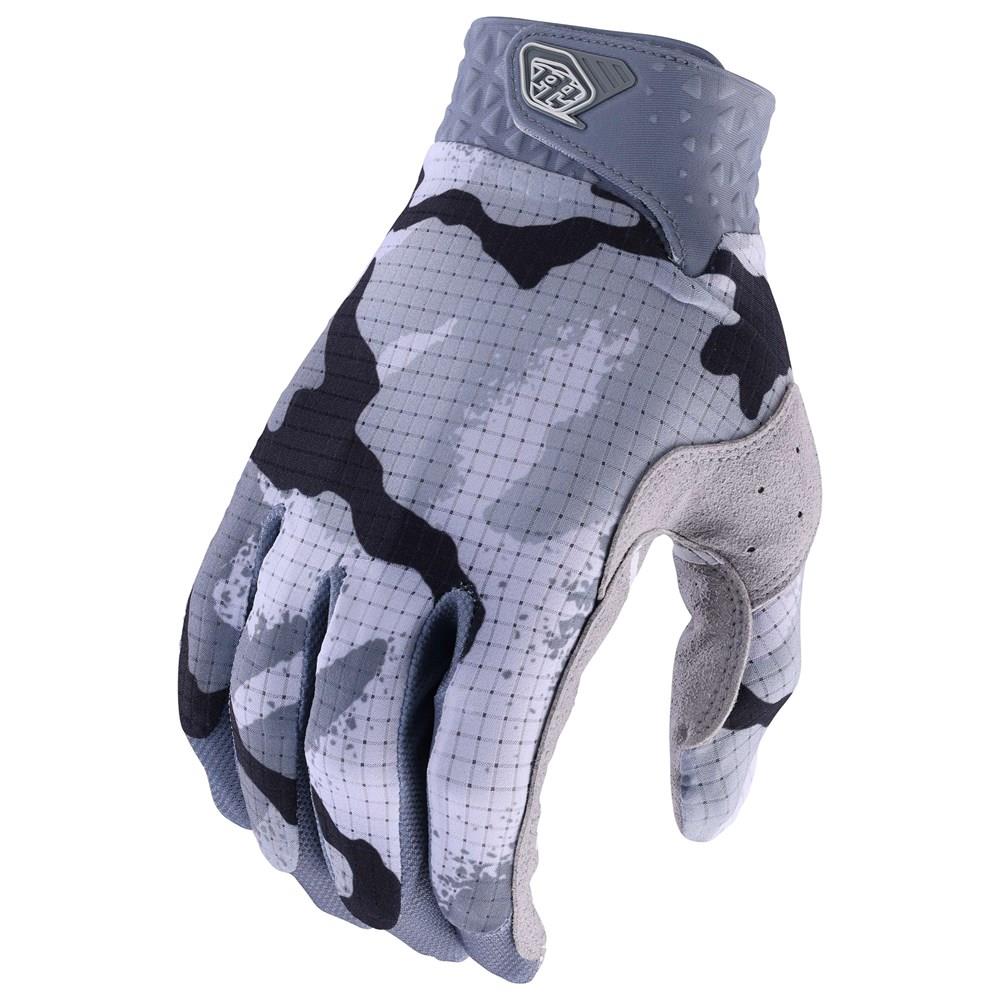 Troy Lee Designs Air Motocross Gloves Youth Camo Grey / White - Image 2