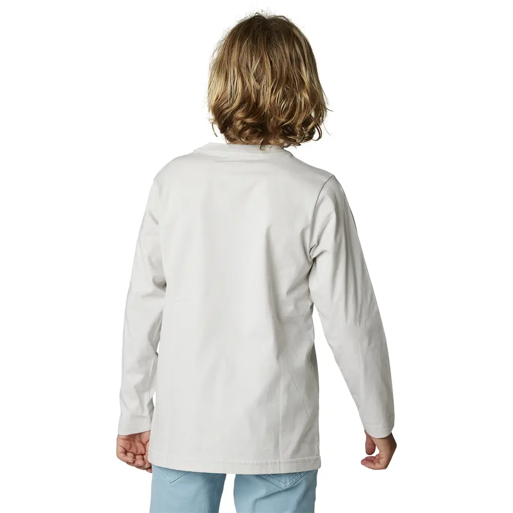 Fox Detonate Long Sleeve Tee Youth Light Grey