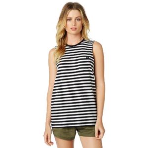 WOMENS JAIL BREAK MUSCLE TANK [BLACK/WHITE] M - Image 1