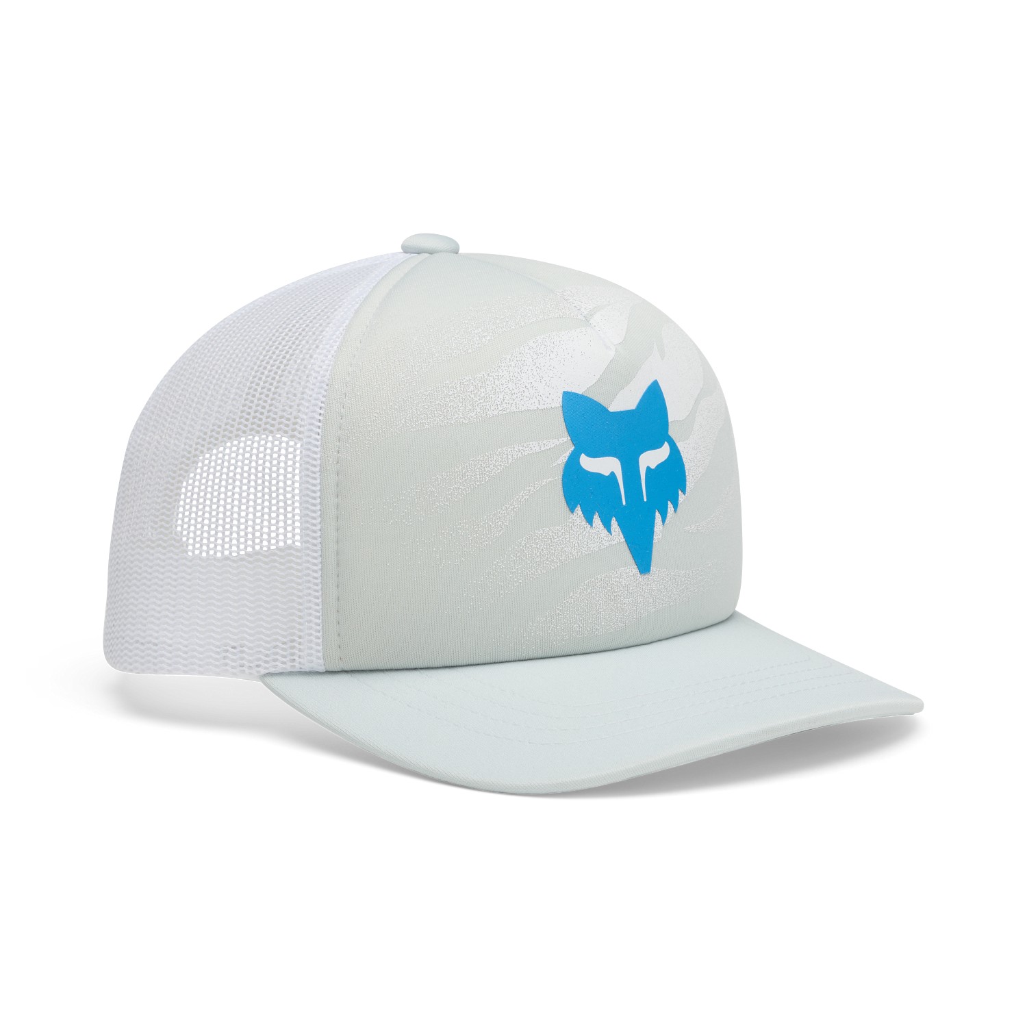 Fox Rooted Mesh Trucker Hat Light Grey - Image 1