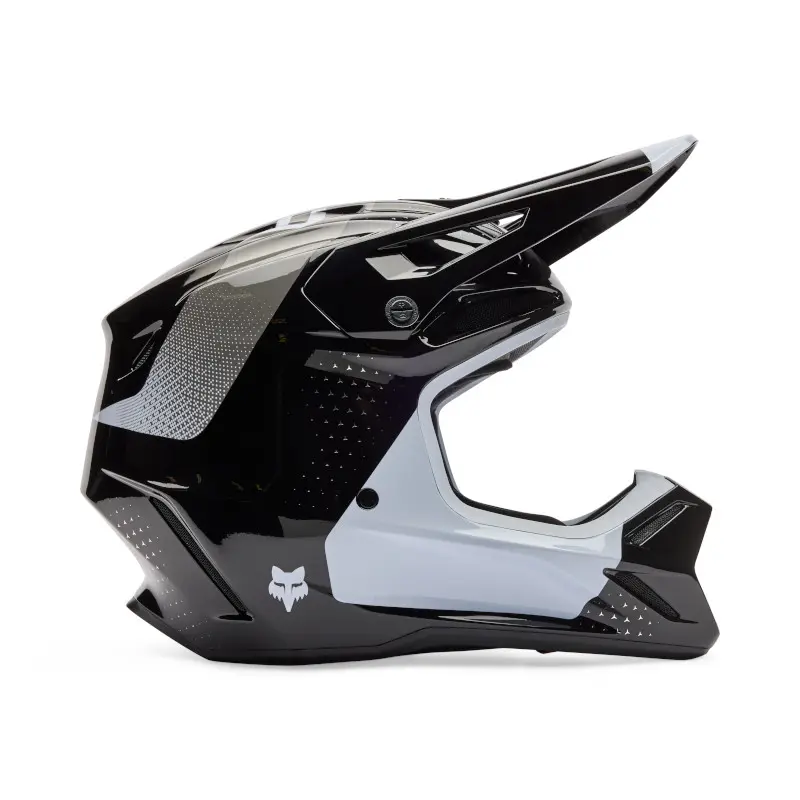 Fox V3 Tine Motocross Helmet Black