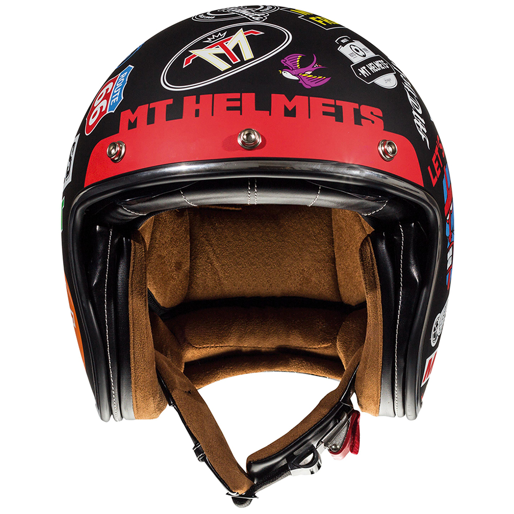 MT LE Mans 2 SV Anarchy Open Face Helmet Matte Black - Image 4