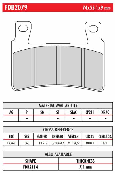 FERODO BRAKE BPADS 312ST - Image 93