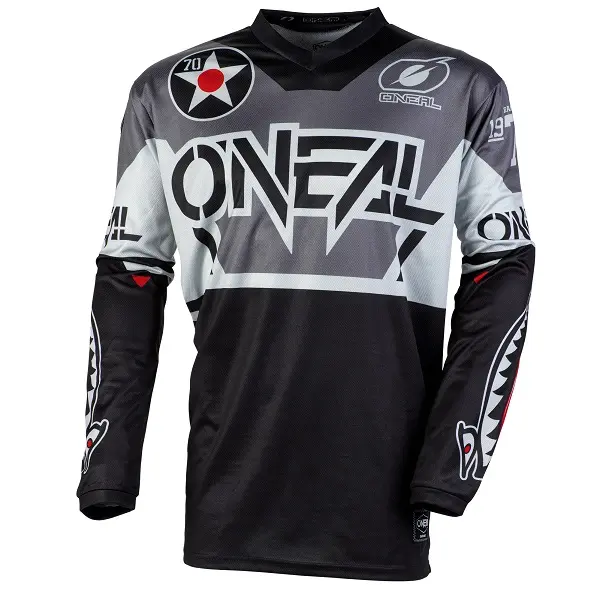 Oneal Element Warhawk Youth Black/Grey Motocross Jersey