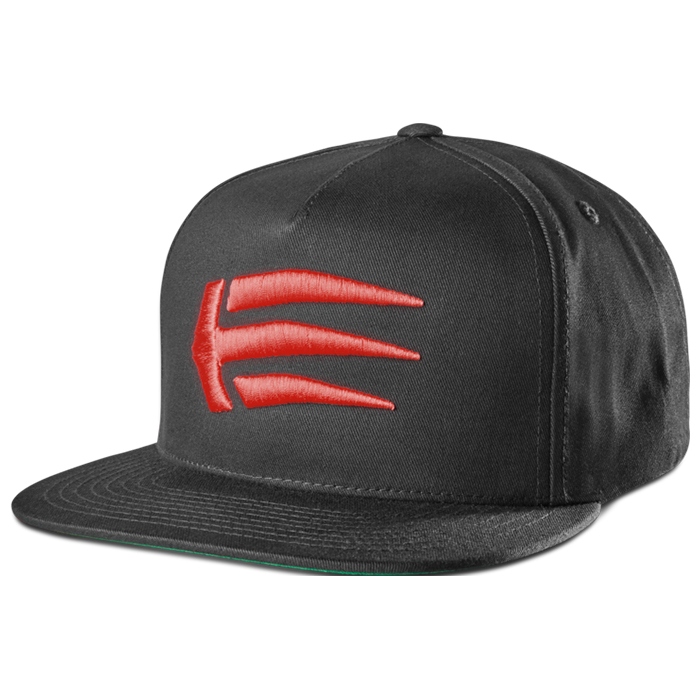 Etnies Joslin Snapback Cap Black/Red - Image 1