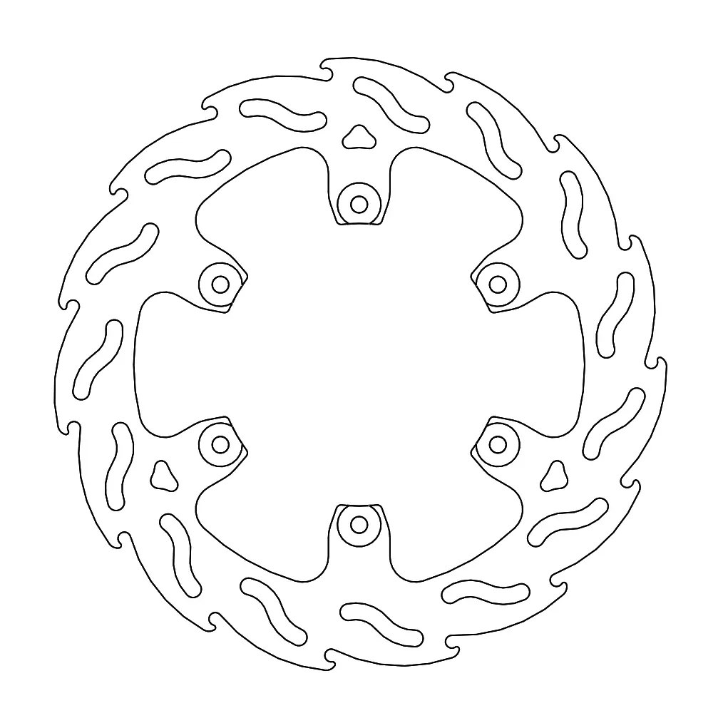 BRAKE DISC REAR MOTO MASTER FLAME HUSQVARNA 701 KTM 690 240MM