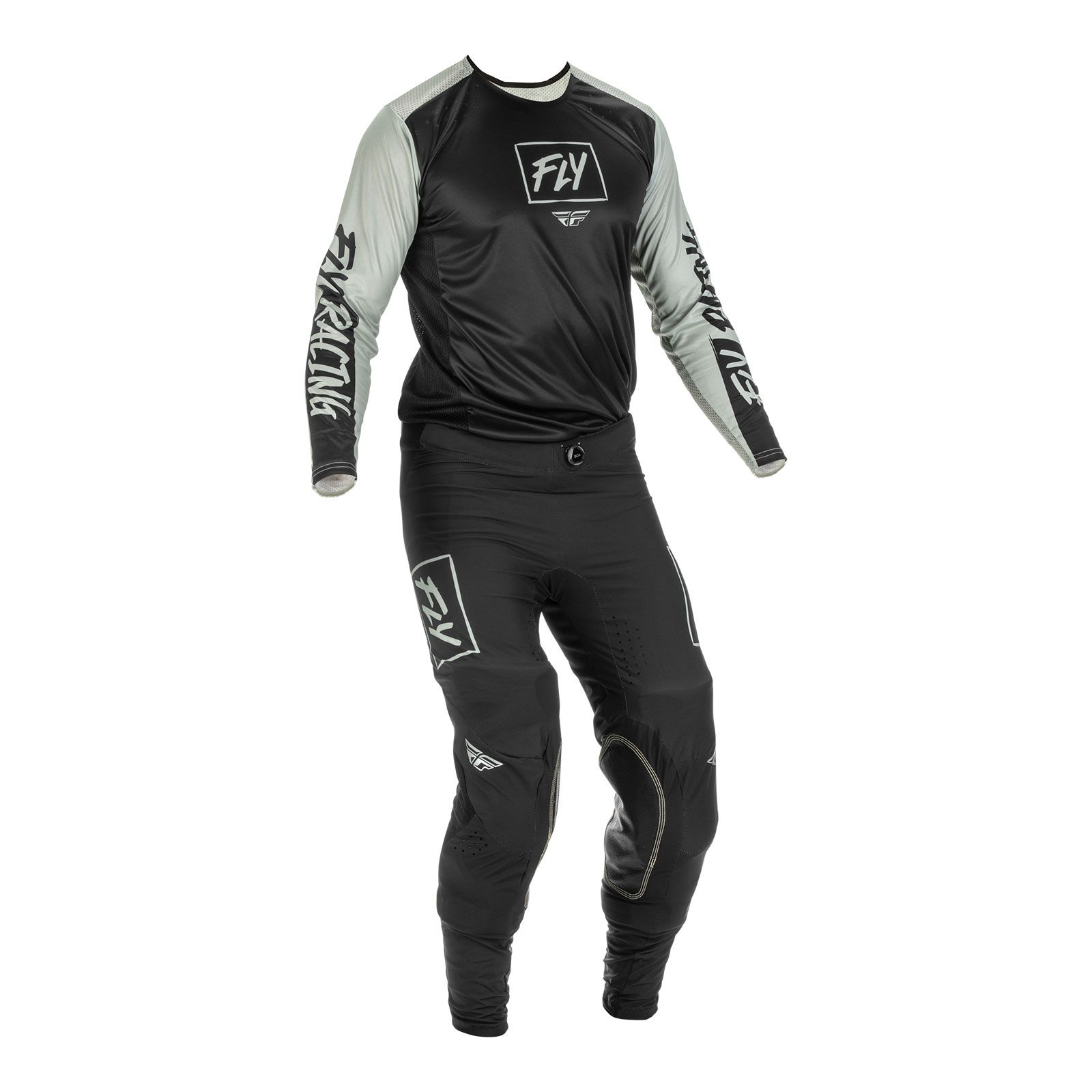Fly Lite Hydrogen Black/Grey Motocross Pants - Image 5