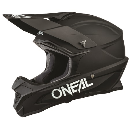 Motocross Helmet Oneal 1 Series Youth Solid Black - Image 2