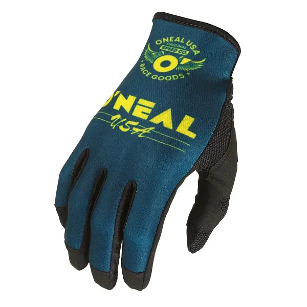 Motocross Gloves Oneal Bullet Blue/Yellow