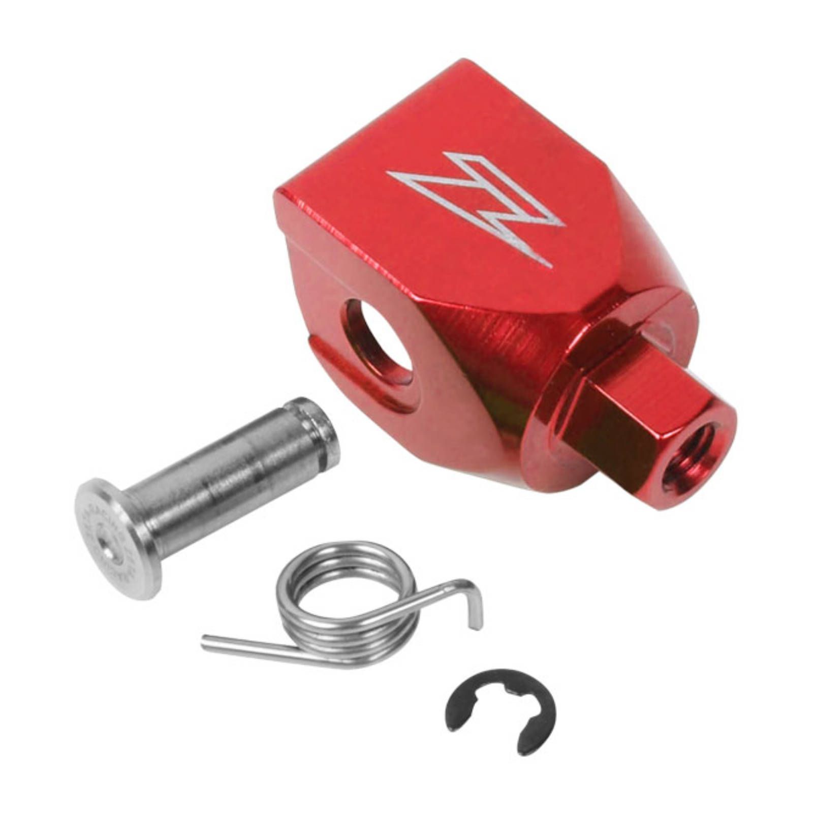 ZETA REVOLVER SHIFT LEVER REP. TIP MOUNT STRAIGHT RED - Image 1