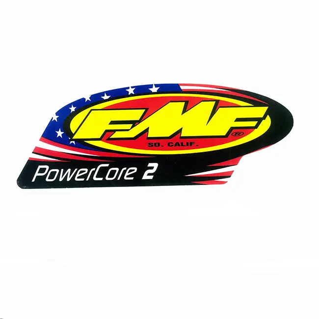 I Powercore 2 Muffler Sticker Patriotic Vinyl Decal []
