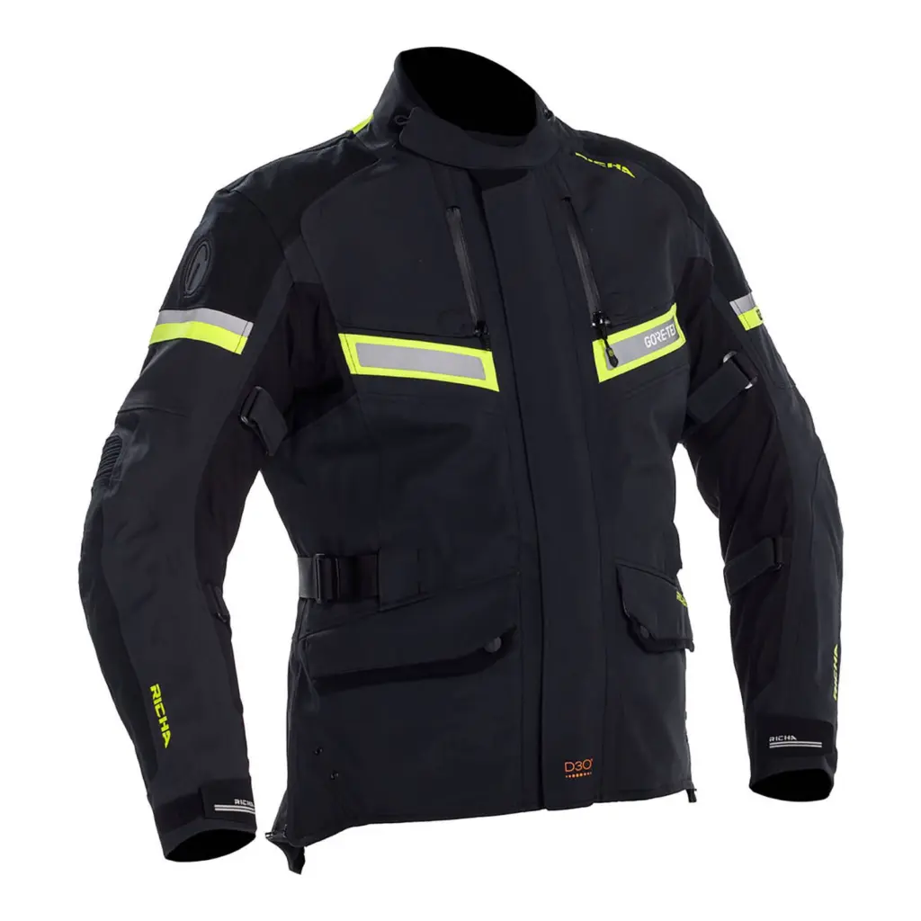 Richa Atlantic Gore Tex Adventure Jacket Black/Yellow