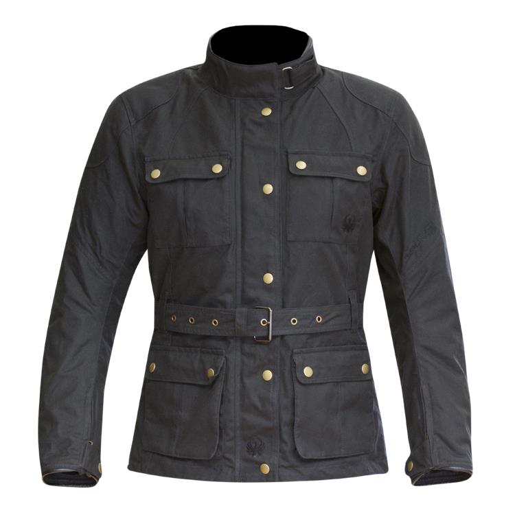 Merlin Ashley Wax Road Jacket Ladies Black - Image 1