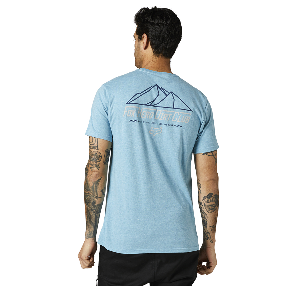 Fox Hero Dirt Premium Tee Blue - Image 2