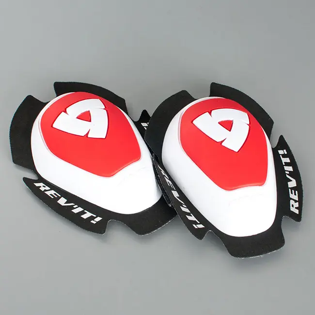 Rev'It Knee Sliders Dual Comp White/Red
