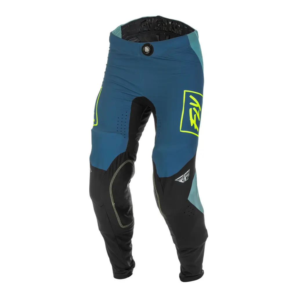 Fly Lite Hydrogen Grey/Teal/Hi-Vis Motocross Pants