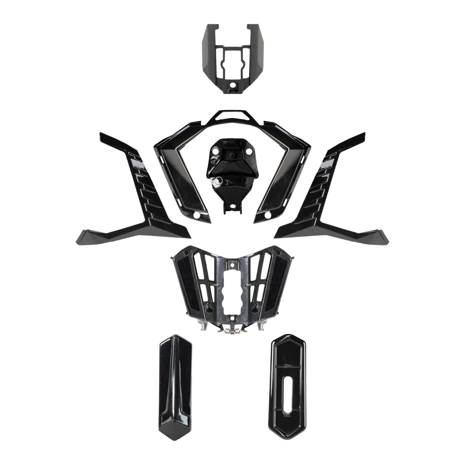 MX701 AIR VENT CHIN GLOSS BLACK - Image 1