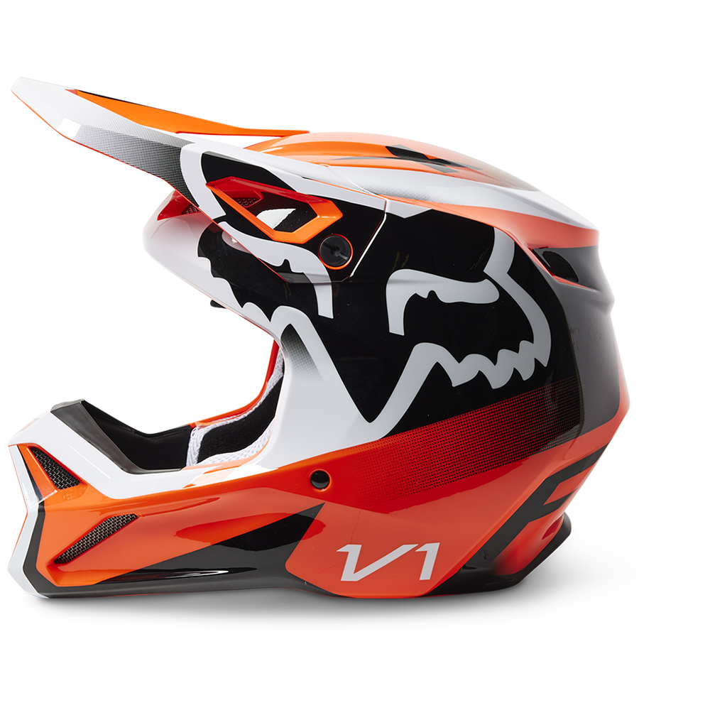 Fox V1 Leed MIPS ECE Motocross Helmet Youth Flo Orange - Image 3