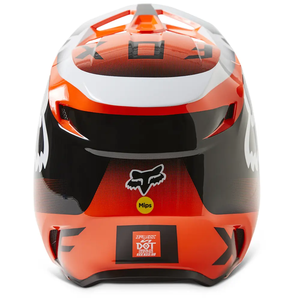 Fox V1 Leed MIPS ECE Motocross Helmet Youth Flo Orange