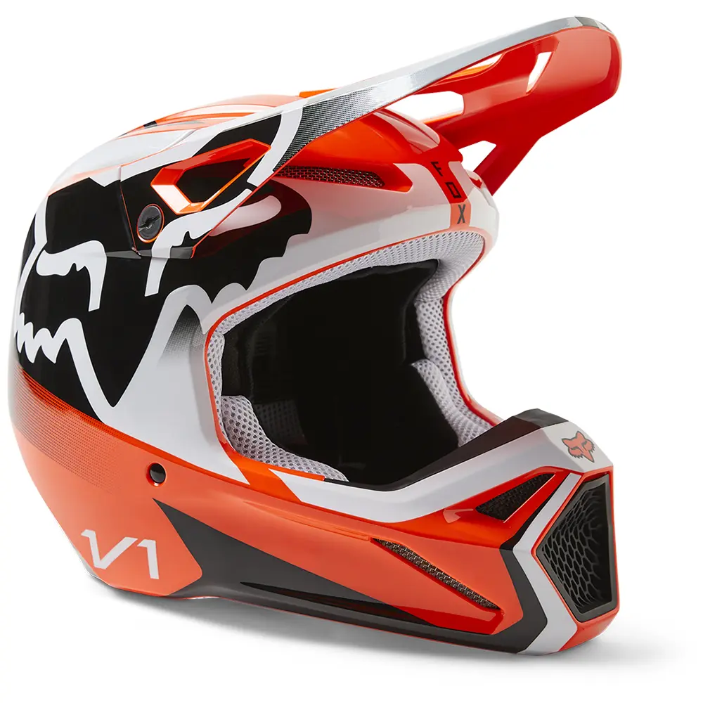 Fox V1 Leed MIPS ECE Motocross Helmet Flo Orange