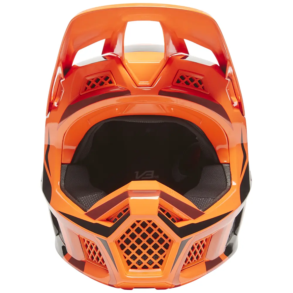 Motocross Helmet Fox V3 RS Mirer Flo Orange