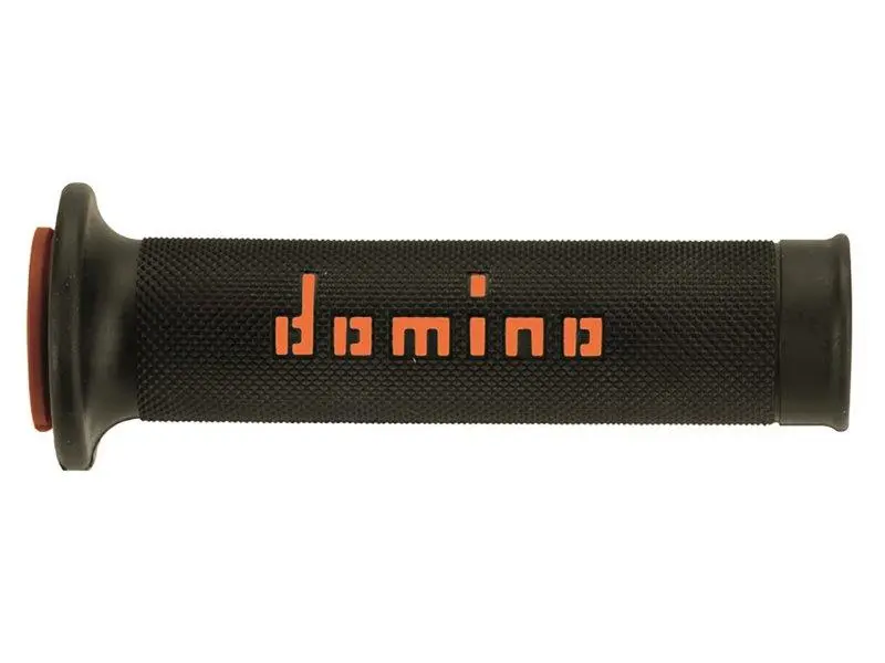RACE GRIPS KNURL 120/125mm RED/WHITE OPEN