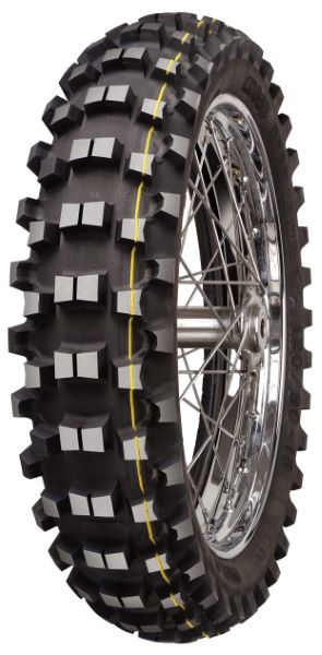 Rear Motocross Tyre Mitas C18 Medium Yellow 120/90-18 - Image 1