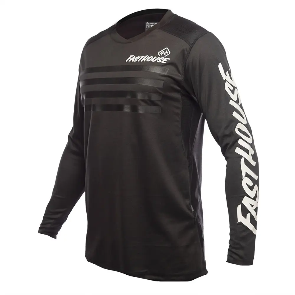 Fasthouse Alloy Stripe Long Sleeve Jersey Black