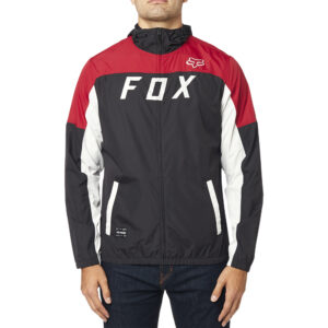 Windbreaker Jacket Fox Moth Black/Red - Image 2
