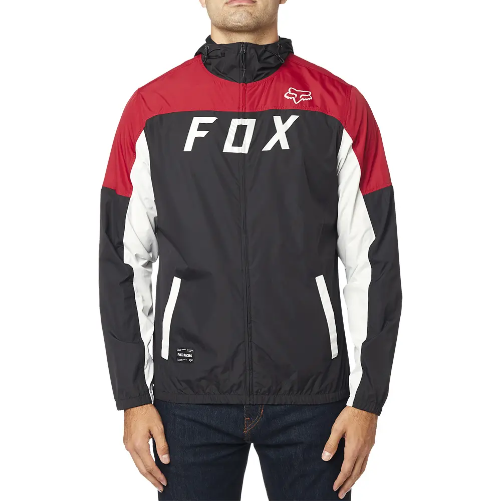 Windbreaker Jacket Fox Moth Black/Red