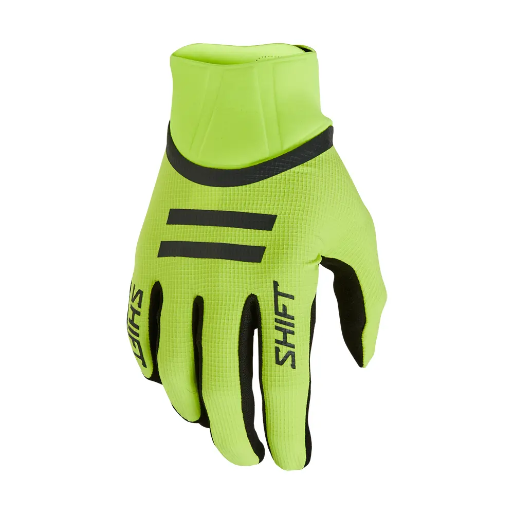 Shift White Label ELVN Motocross Gloves Flo Yellow
