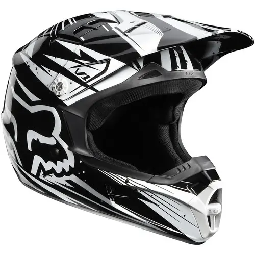 YOUTH V1 UNDERTOW HELMET VISOR [BLACK/WHITE]
