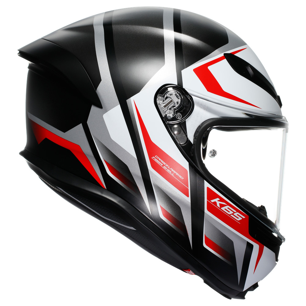 AGV K6 S [KARVE MATT BLACK/WHITE/RED] 56 S - Image 1