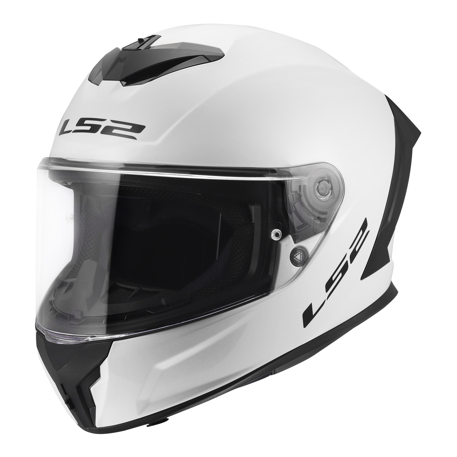 LS2 FF820 Rapid III Solid Road Helmet Gloss White - Image 1