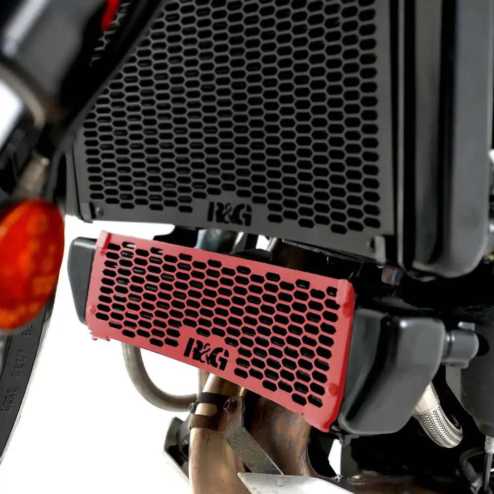 Oil Cooler Guard for MV Agusta Brutale 800RR 22-- Dragster 800RR 21- Red R&G