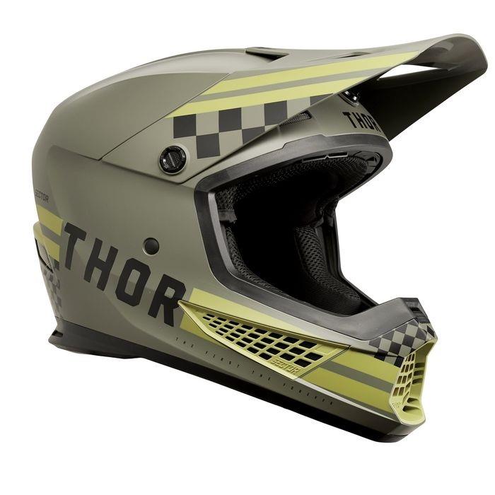 Thor Sector 2 Combat Motocross Helmet Army/Black - Image 3