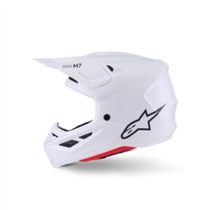 S-M7 Helmet Solid Gloss White XS - Image 1