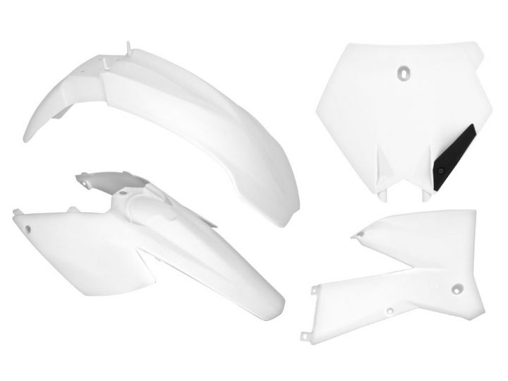 PLASTIC KIT  RTECH KTM 125SX 250SX 250SXF 450SXF 525SXF 05-06 WHITE - Image 1